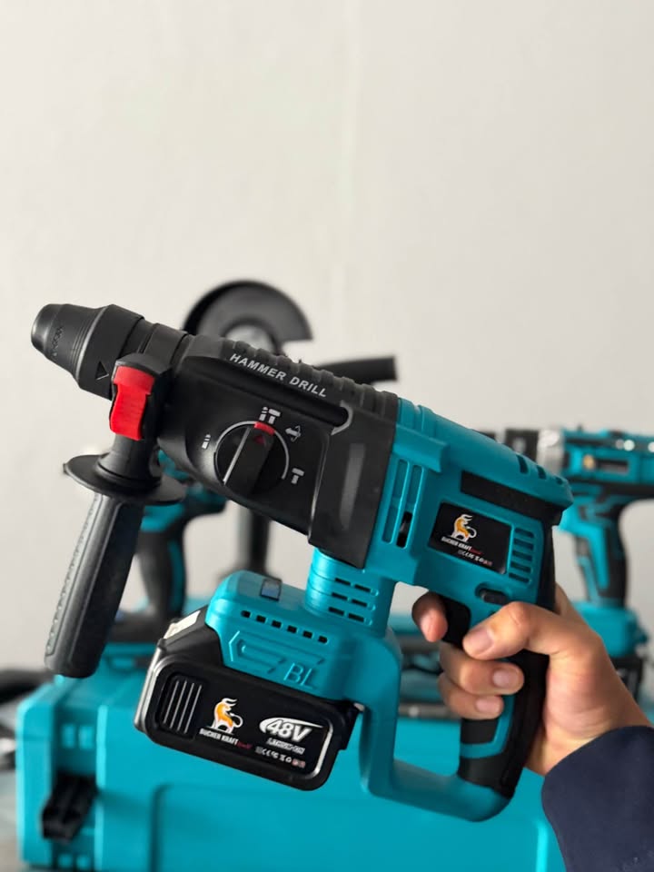 Combo Profissional 48V: Kit de 4 Ferramentas sem Fios + 2 Baterias